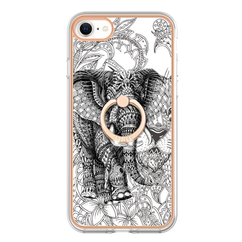 Coque iPhone SE 3 / SE 2 / 8 / 7 Anneau-Support Éléphant Totem