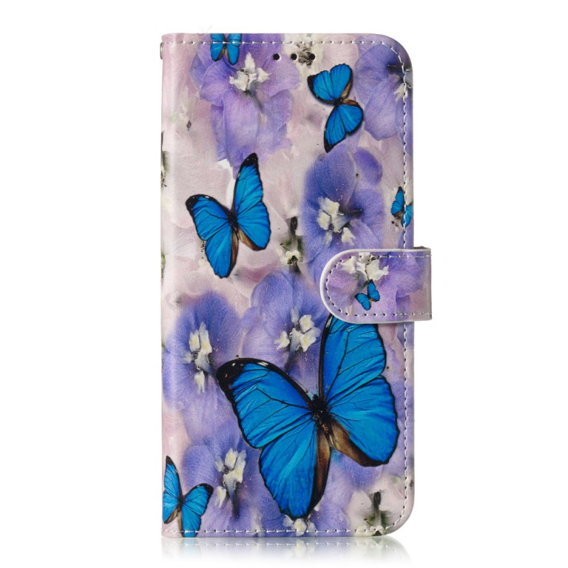 Housse Samsung Galaxy S10 Motif Papillons Bleus