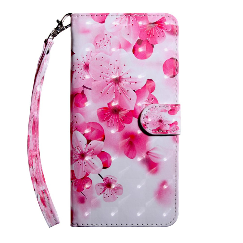 Housse Samsung Galaxy S10 Fleurs de Pêcher à Lanière