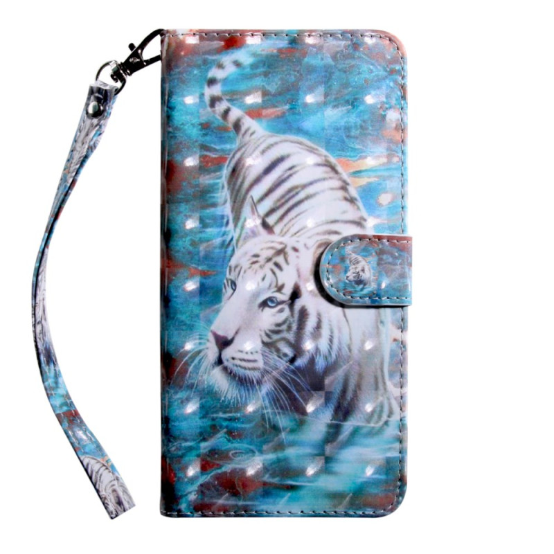 Housse Samsung Galaxy S10 Tigre à Lanière