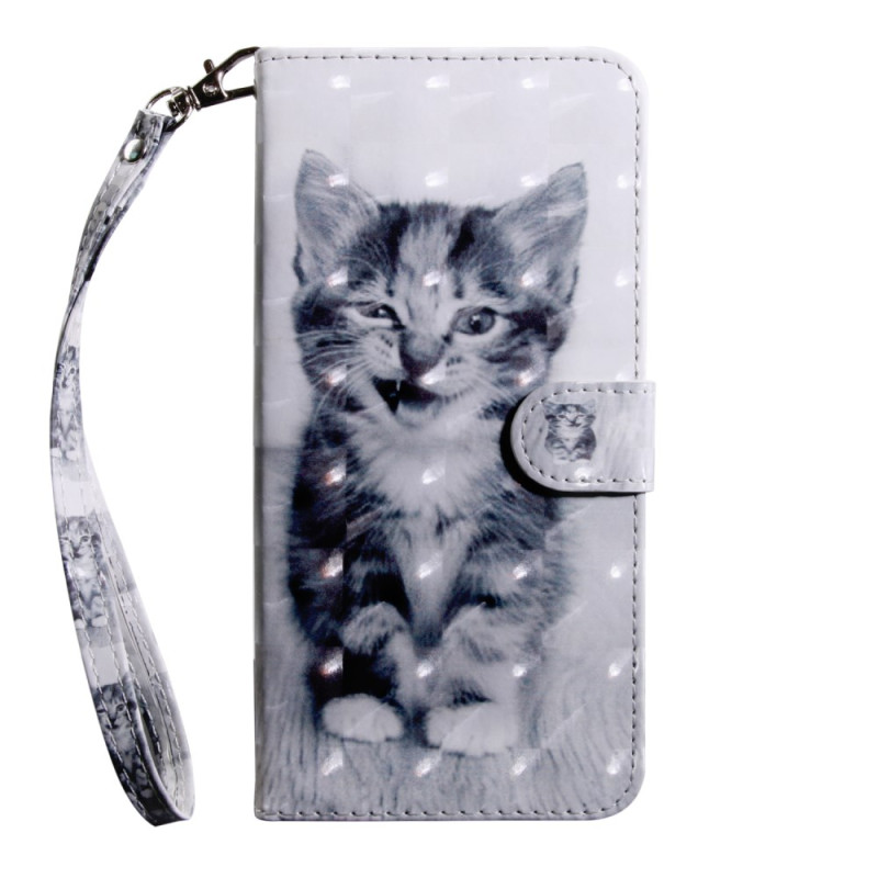 Housse Samsung Galaxy S10 Chaton à Lanière