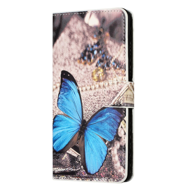 Housse Samsung Galaxy Xcover 7 Papillon Bleu