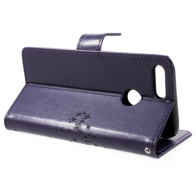 Housse Huawei Honor 9 Lite Arbre et Hiboux à Lanière