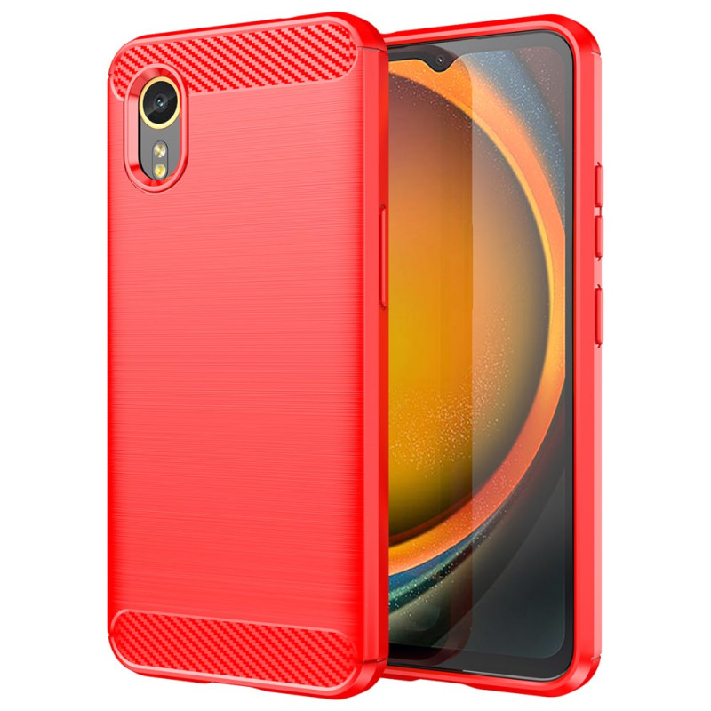 Coque Samsung Galaxy Xcover 7 Fibre Carbone Brossée