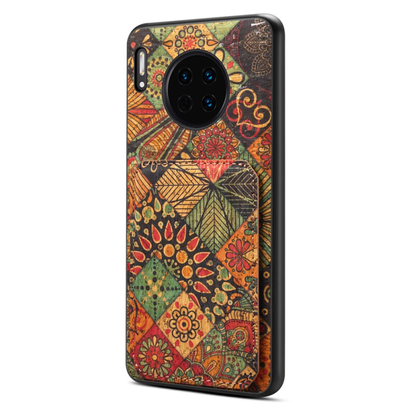 Coque Huawei Mate 30 Florale Porte-Cartes Support