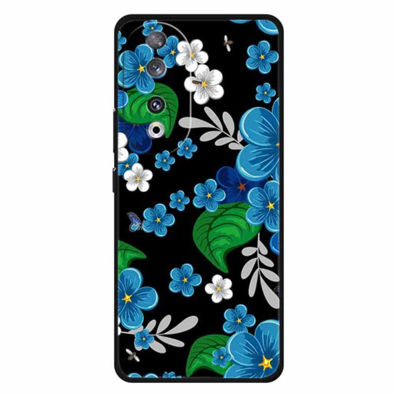 Coque Honor 90 Fleurs Bleues