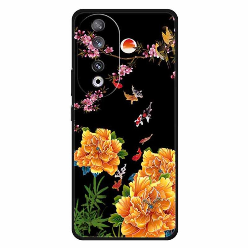 Coque Honor 90 Fleurs et Poissons