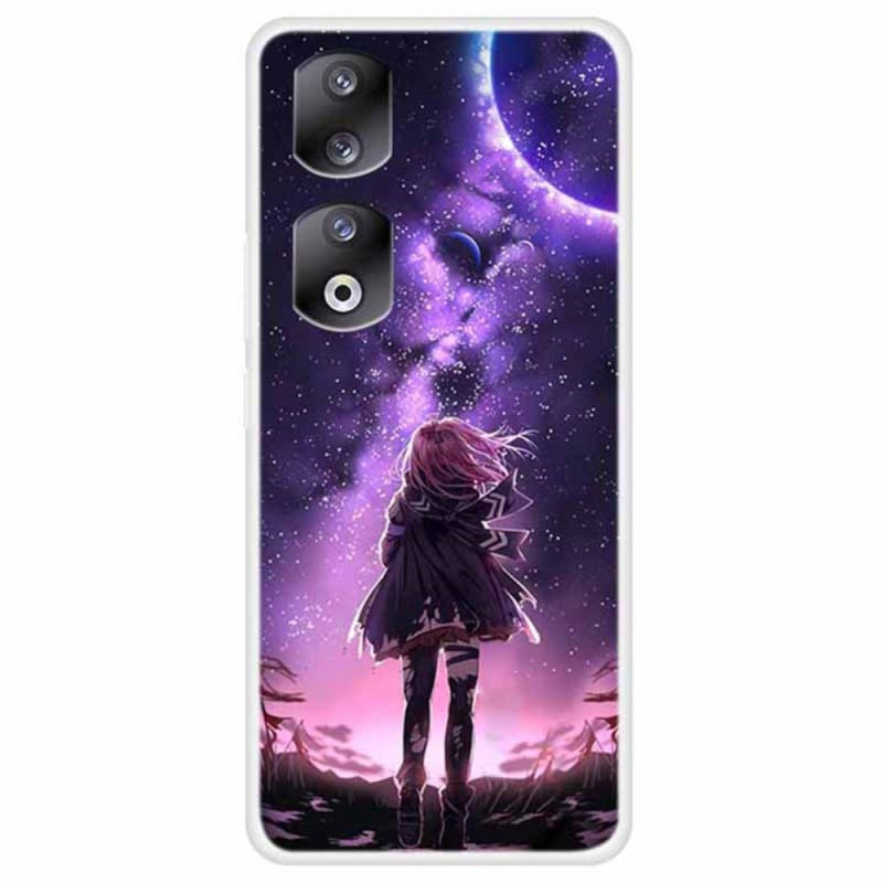 Coque Honor 90 Étoiles et Fille