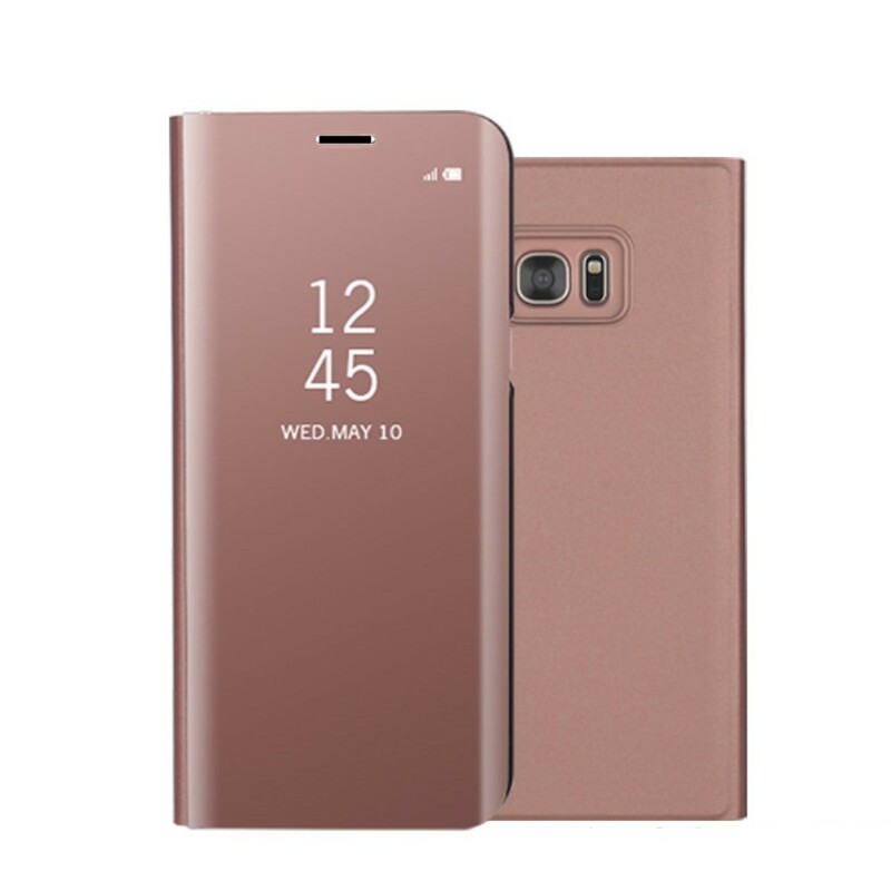 View Cover Samsung Galaxy S7 Edge Miroir et Effet Cuir View Cover Samsung Galaxy S7 Edge Miroir et Effet Cuir