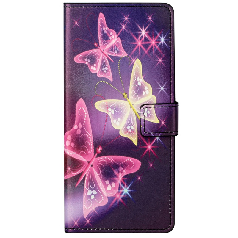 Housse Xiaomi Redmi Note 13 5G Papillons Étincelants