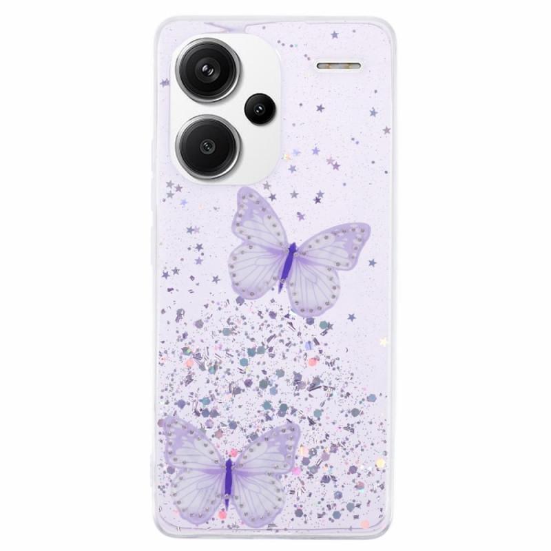 Coque Xiaomi Redmi Note 13 Pro Plus 5G Papillons Paillettes