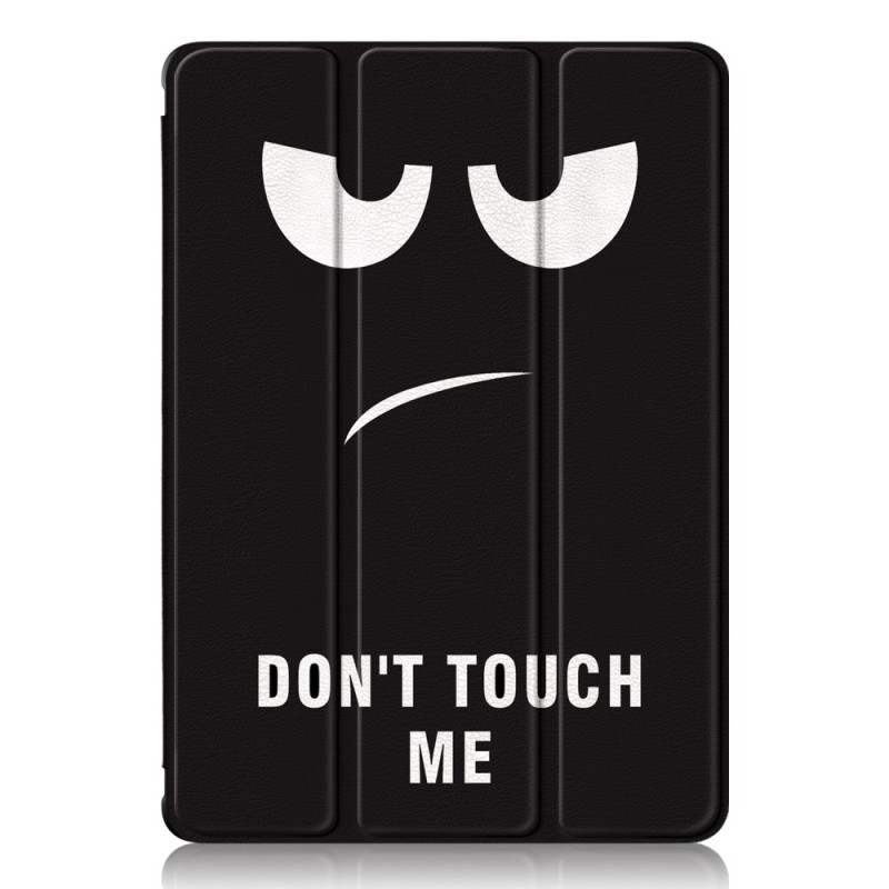 Smart Case Samsung Galaxy Tab S9 Porte-Stylet Dos Transparent Don't Touch Me