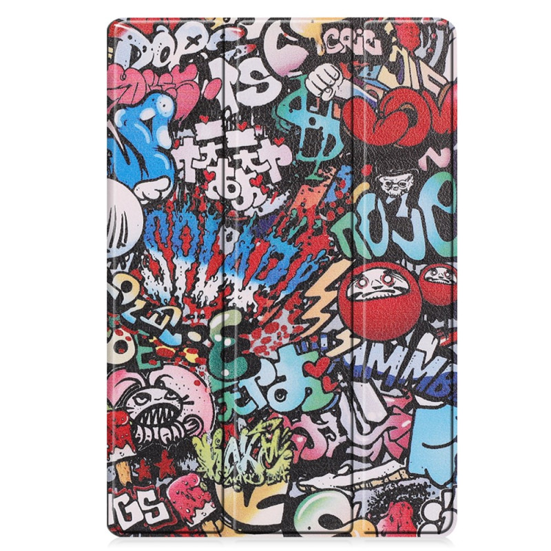 Smart CaseSamsung Galaxy Tab S9 FE Plus Porte-Stylet Graffiti