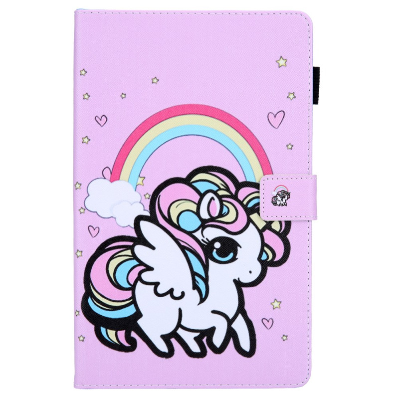 Housse Samsung Galaxy Tab A9 Licorne Arc-en-Ciel