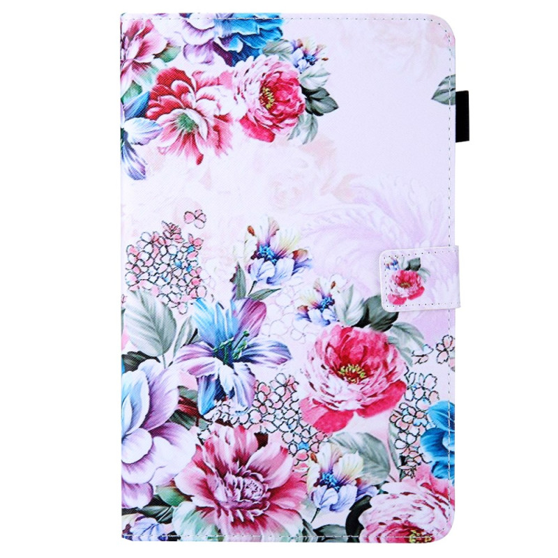 Housse Samsung Galaxy Tab A9 Fleurs