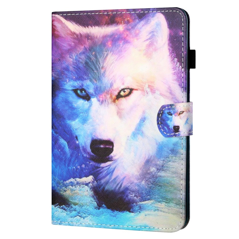 Housse Samsung Galaxy Tab A9 Loup Artistique