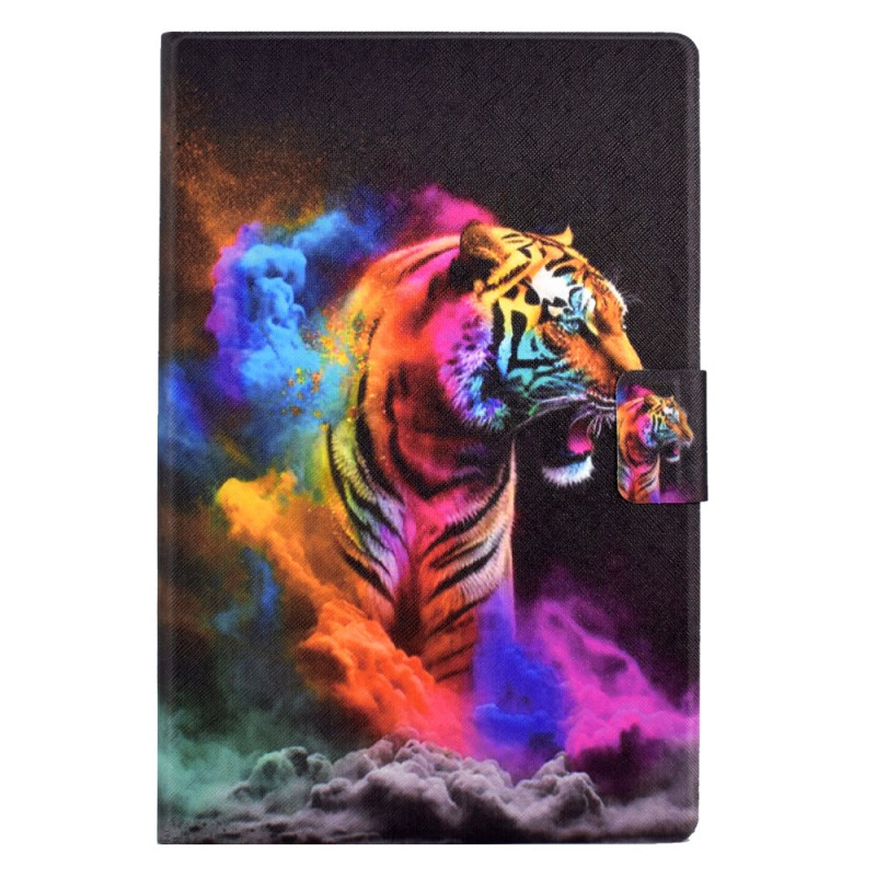 Housse Samsung Galaxy Tab A9 Tigre Coloré