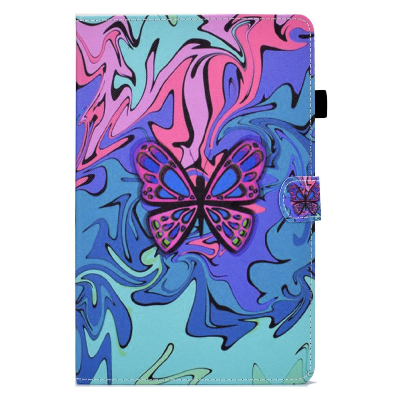 Housse Samsung Galaxy Tab A9 Peinture Papillon