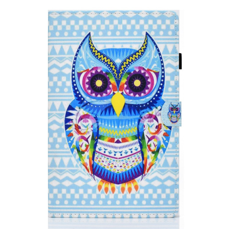 Housse Samsung Galaxy Tab A9 Hibou Coloré