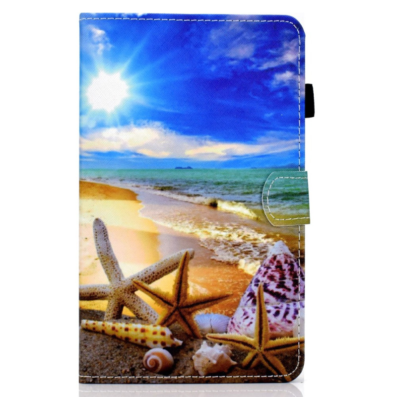 Housse Samsung Galaxy Tab A9 Ciel Bleu et Plage