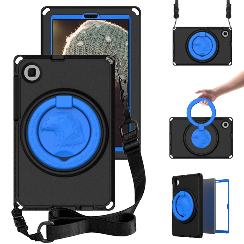 Coque Samsung Galaxy Tab A11 / A9 / A 8.0 (2019) / Tab A7 Lite Anneau-Support et Bandoulère