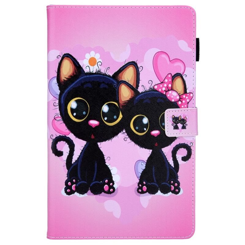 Housse Samsung Galaxy Tab A9 Plus Deux Chats