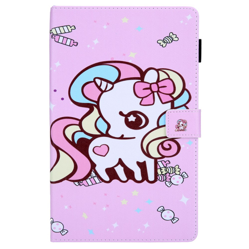 Housse Samsung Galaxy Tab A11 Plus / A9 Plus Licorne et Bonbons