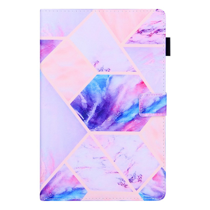 Housse Samsung Galaxy Tab A11 Plus / A9 Plus Marbre à Carreaux colorés avec support pliable