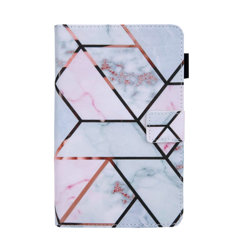 Housse Samsung Galaxy Tab A11 Plus / A9 Plus Motif Marbre Damier