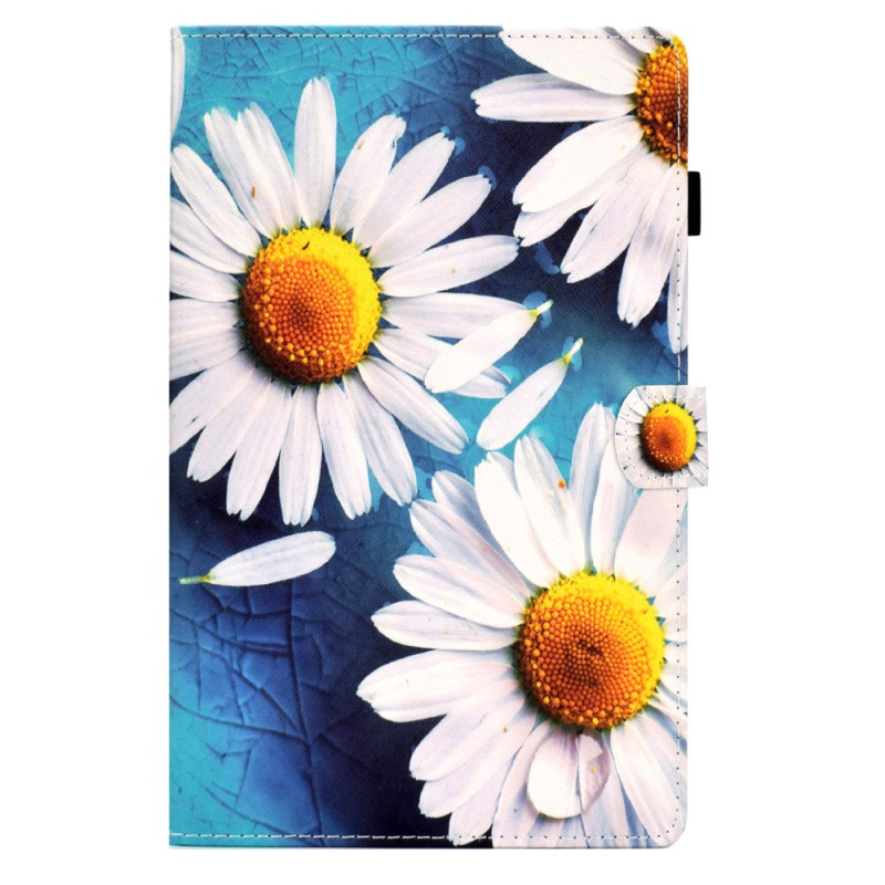 Housse Samsung Galaxy Tab A11 Plus / A9 Plus Marguerites