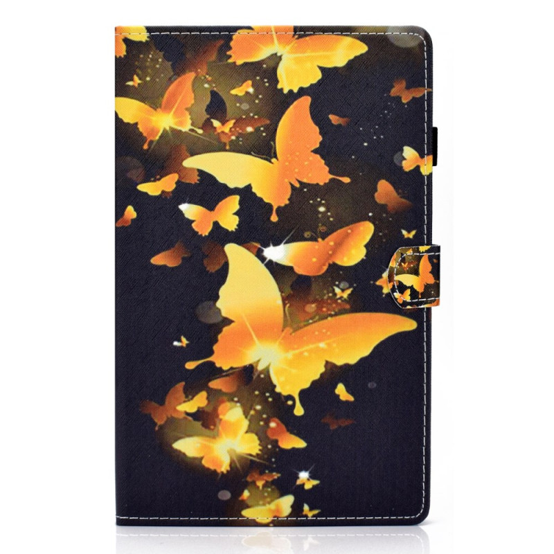 Housse Samsung Galaxy Tab A9 Plus Papillons Jaunes