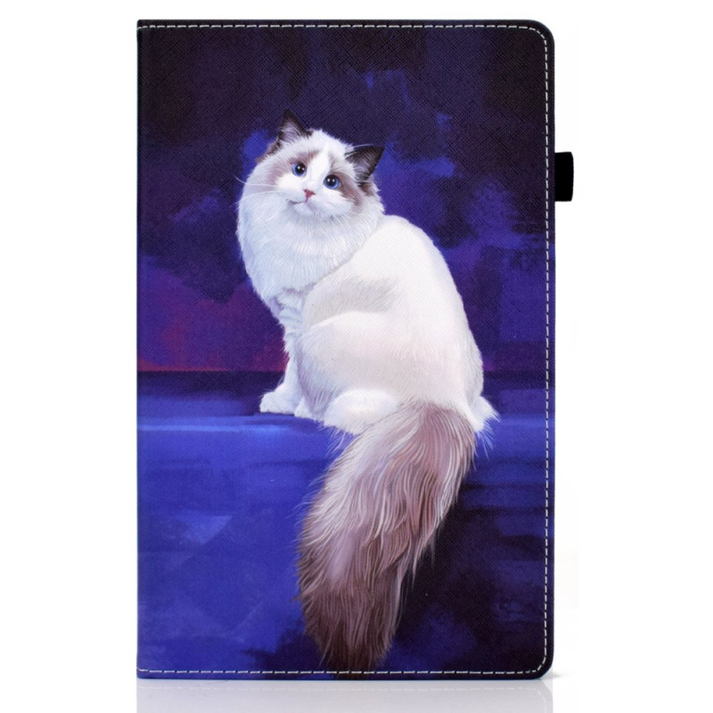 Étui Samsung Galaxy Tab A11 Plus / A9 Plus Chat Blanc