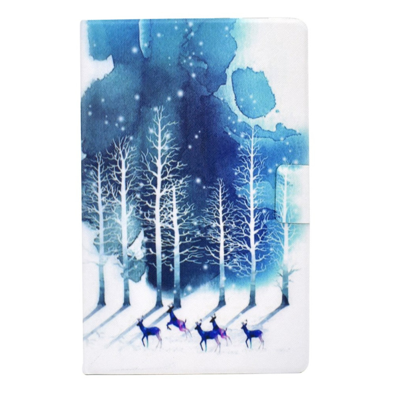 Housse Samsung Galaxy Tab A11 Plus / A9 Plus Cerfs Violets