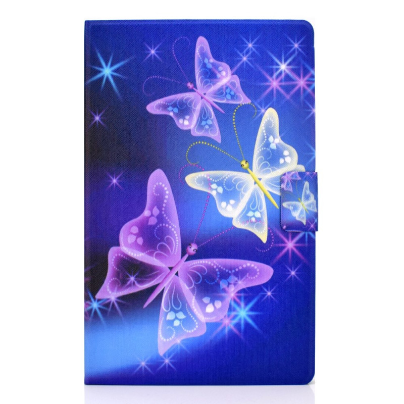 Housse Samsung Galaxy Tab A11 Plus / A9 Plus Ciel Étoilé et Papillons