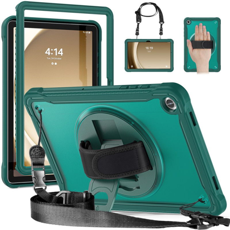 Coque Samsung Galaxy Tab A9 Plus Support Sangle Manuelle et Bandoulière