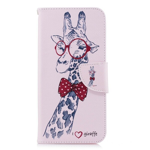 Housse Huawei P Smart Girafe Intello