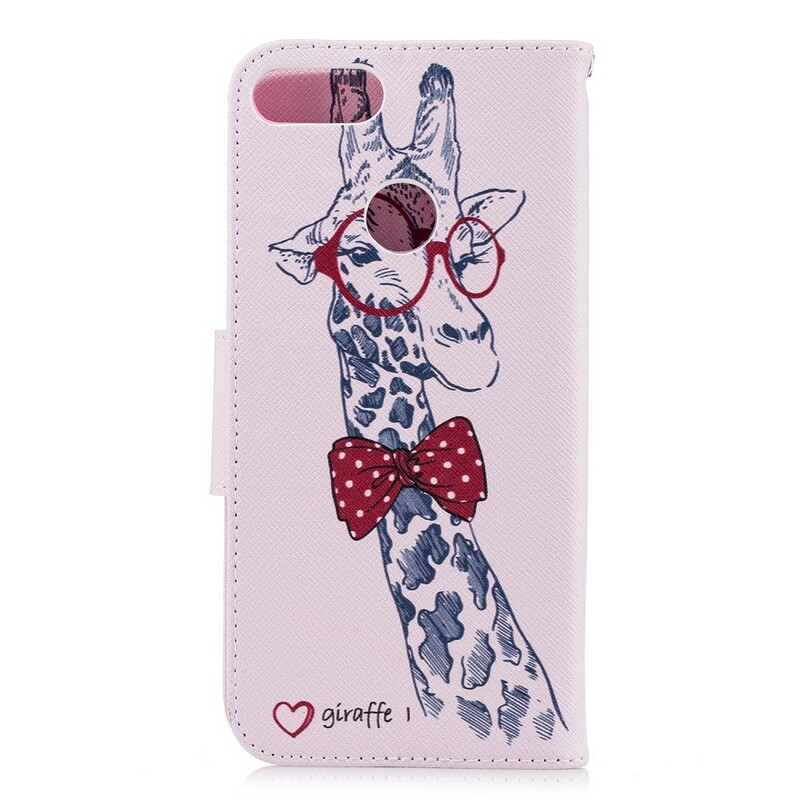 Housse Huawei P Smart Girafe Intello