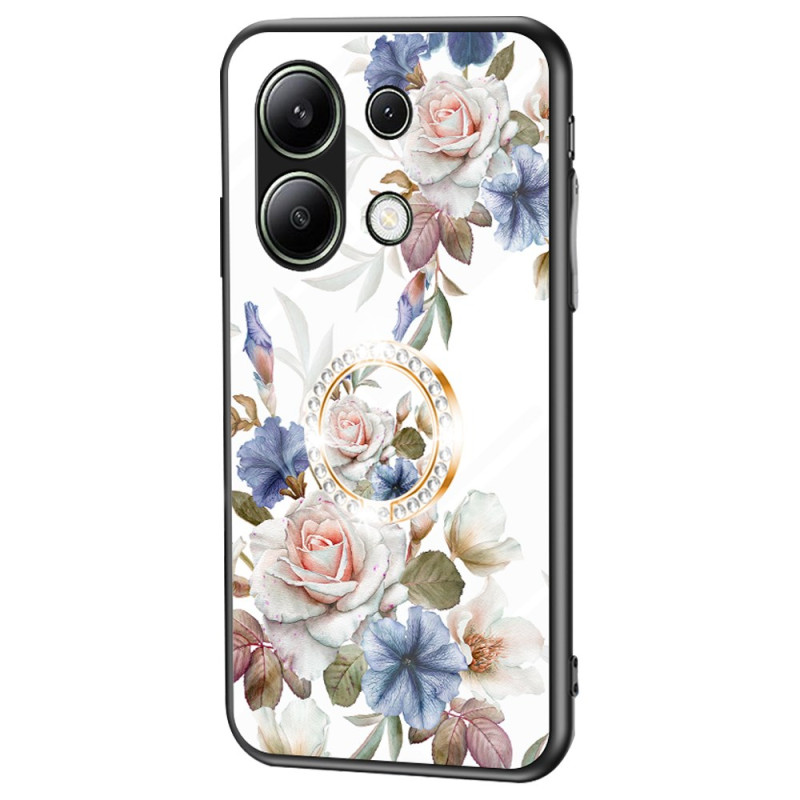 Coque Xiaomi Redmi Note 13 4G Anneau-Support Florale