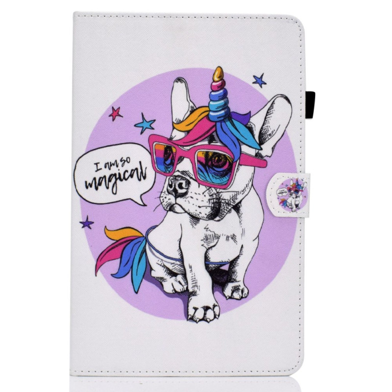 Housse Samsung Galaxy Tab S8 / S7 Chien Licorne