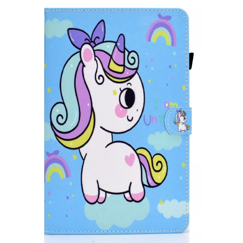 Housse Samsung Galaxy Tab S8 / S7 Licorne Arc-en-ciel