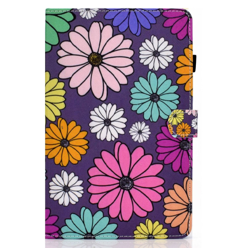 Housse Samsung Galaxy Tab S8 / S7 Marguerites Colorées