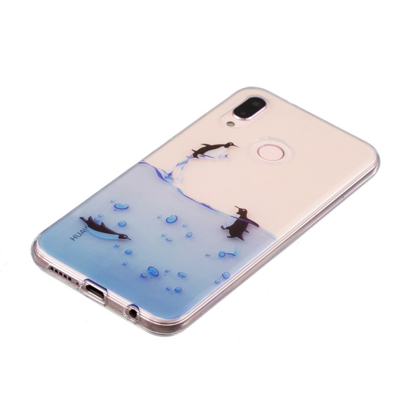 coque transparente avec motif huawei p20 lite