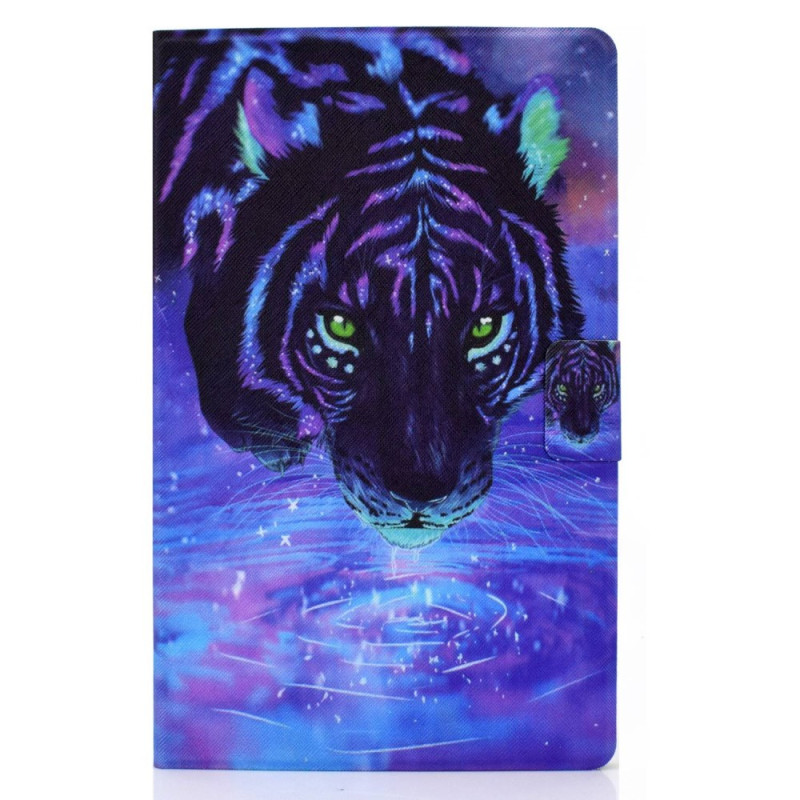 Housse Samsung Galaxy Tab S8 / S7 Tigre Pourpre