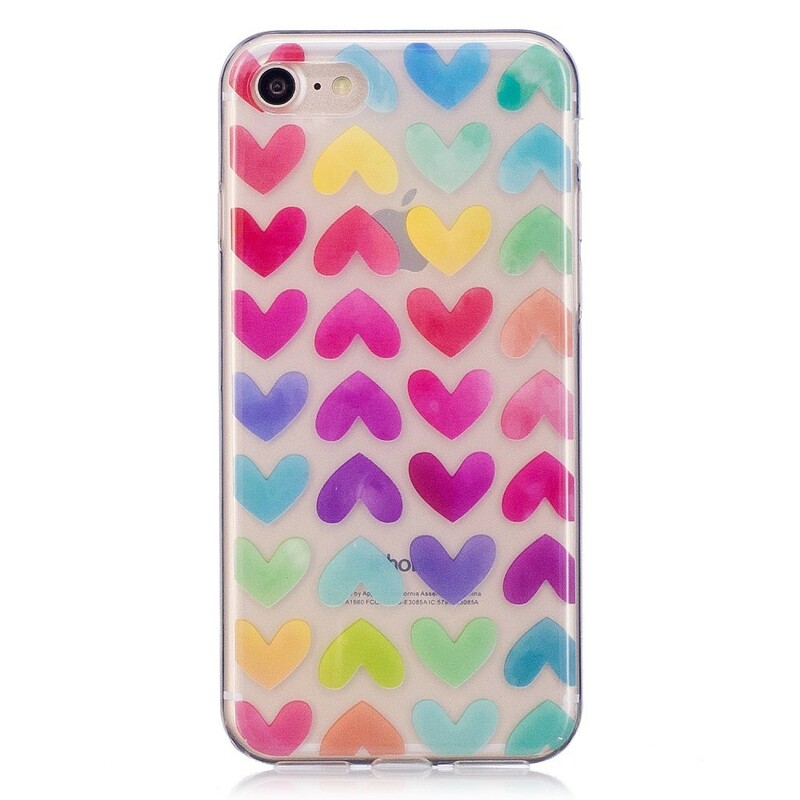 Coque iPhone 8 / 7 Coeurs Graphiques