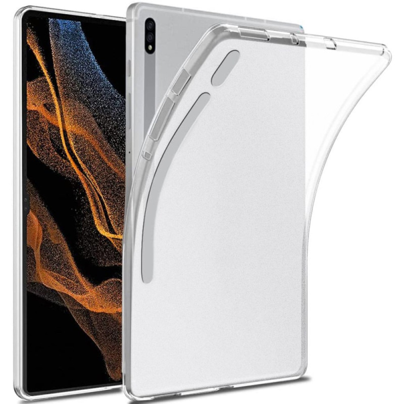 Coque Samsung Galaxy Tab S8 Ultra Transparente Finition Mate Interne