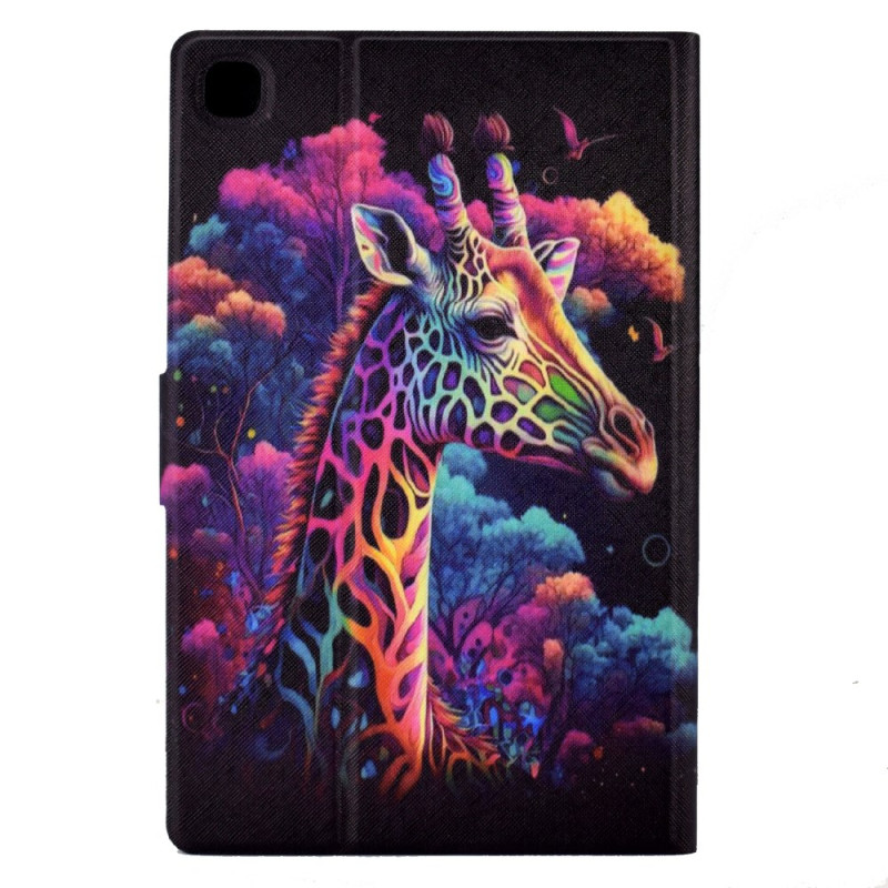 Housse Samsung Galaxy Tab S6 Lite Girafe Colorée