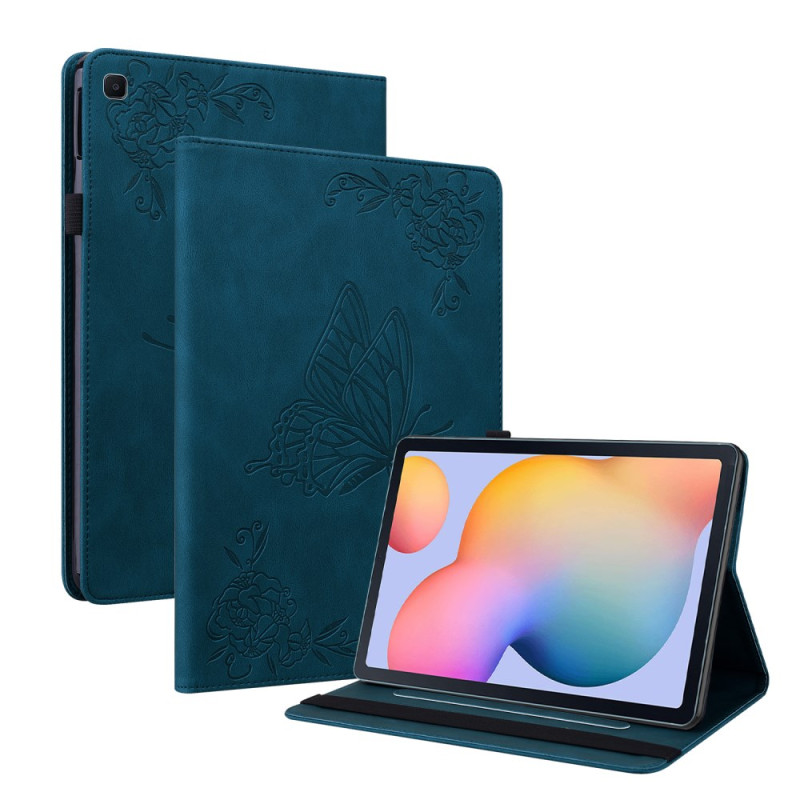 Housse Samsung Galaxy Tab S6 Lite Style Cuir Papillons