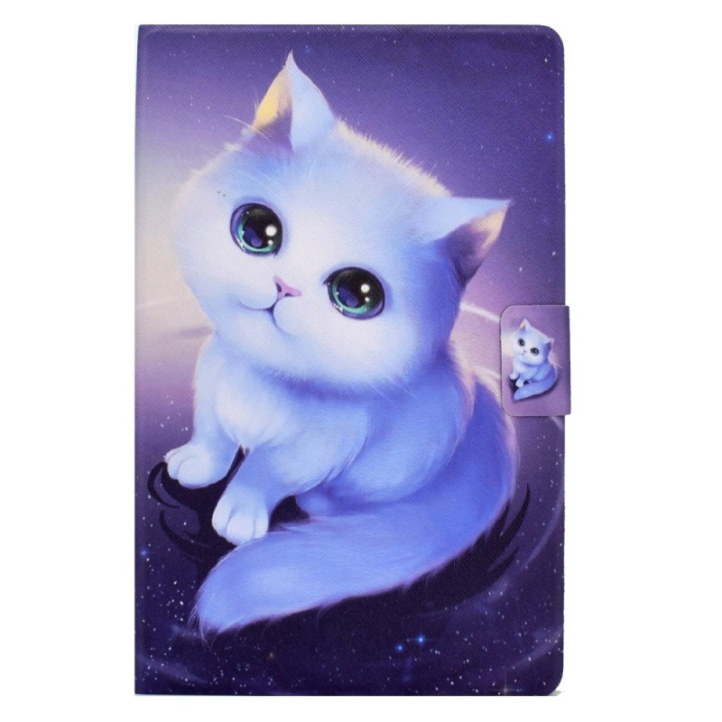 Housse Samsung Galaxy Tab A 8.0 (2019) Chat Blanc