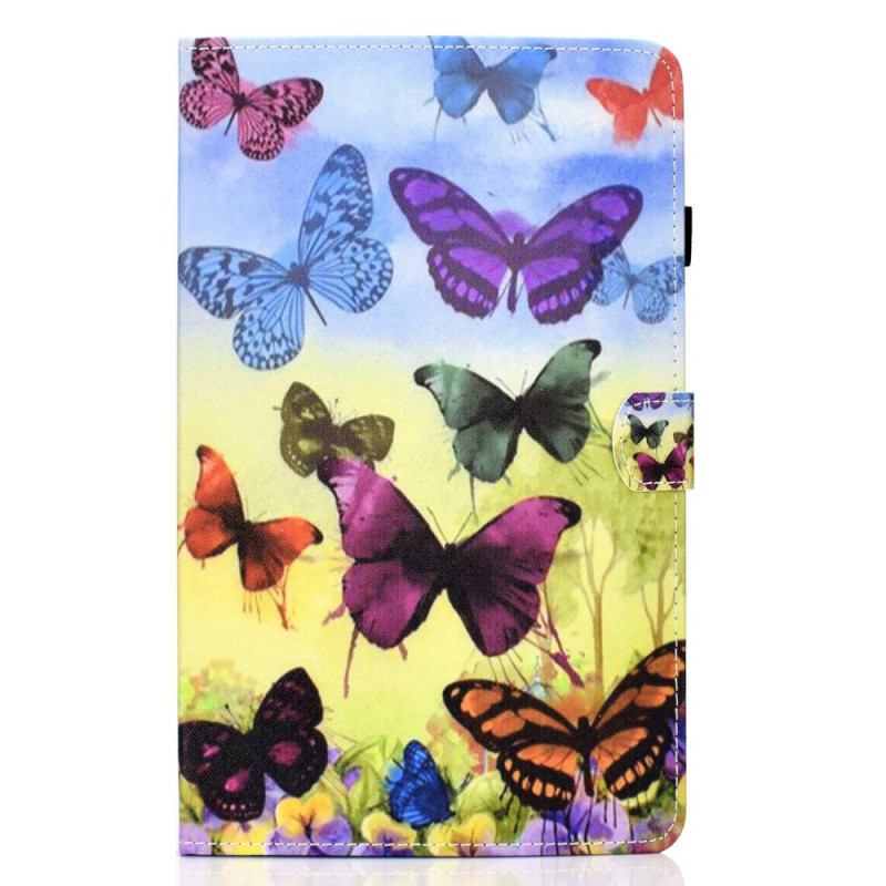 Housse Samsung Galaxy Tab A 8.0 (2019) Papillons Colorés
