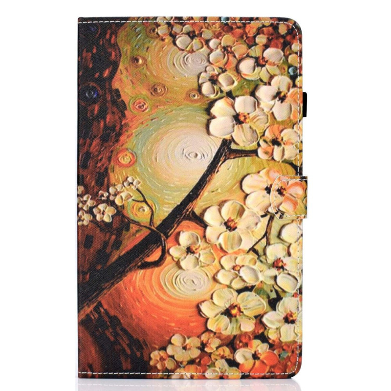 Housse Samsung Galaxy Tab A 8.0 (2019) Peinture Fleurs